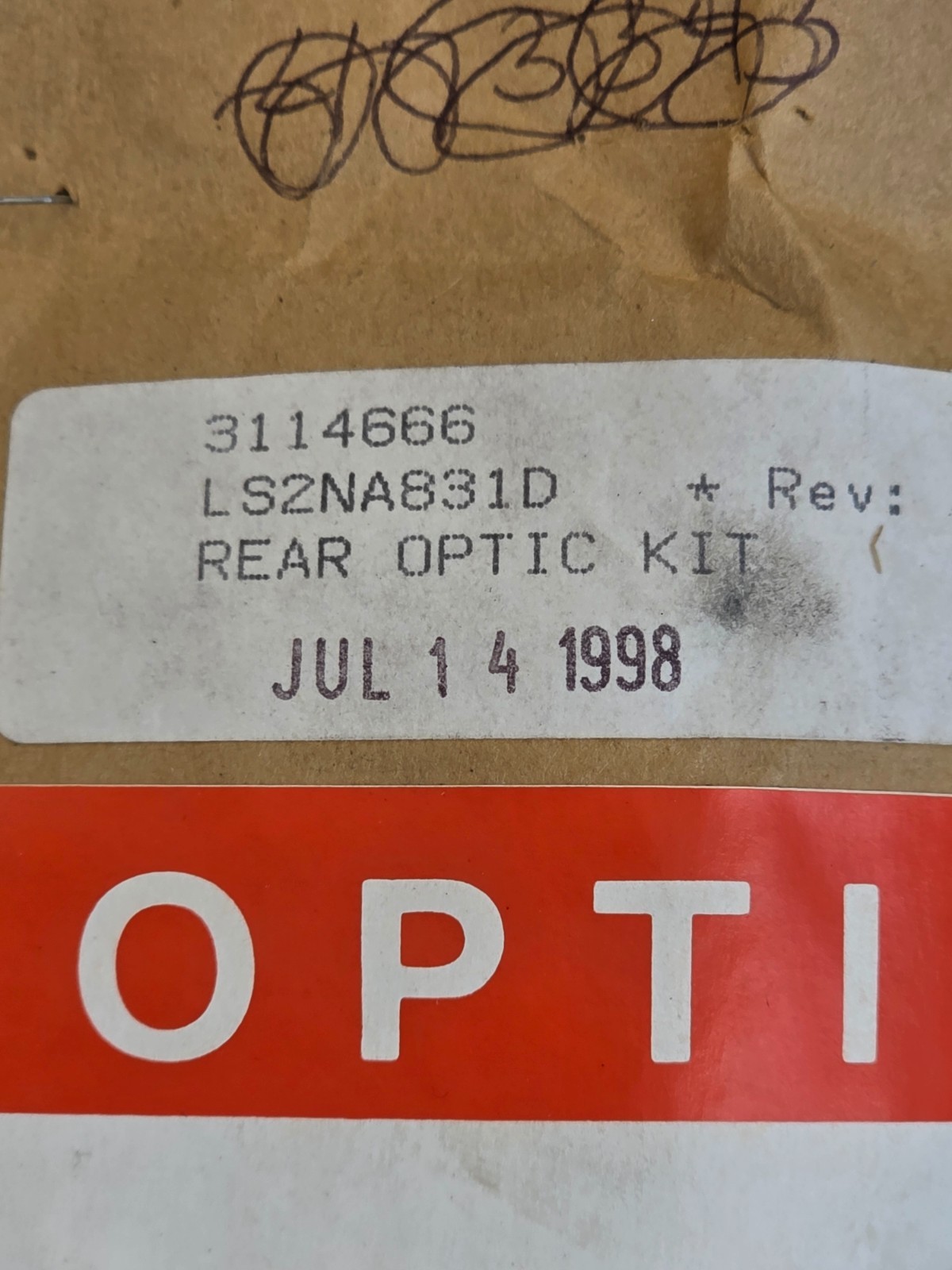 3114666 LS2NA831D Rear Optic Kit