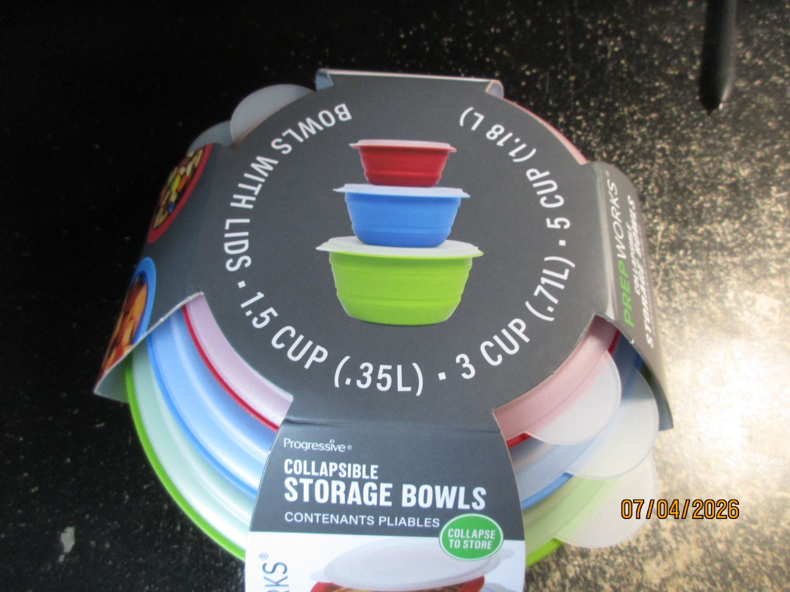 Prepworks From Progressive International CB-20 Prep/Storage Bowls, Set of 3