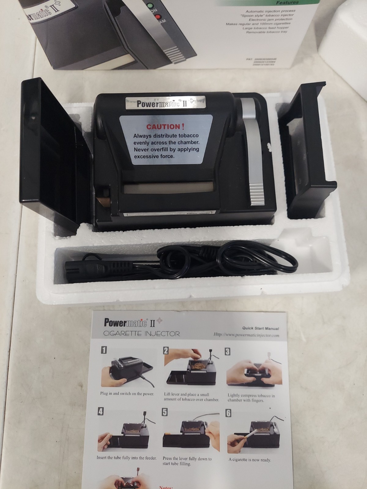 Powermatic 2 + Plus Cigarette Injector PM-II+