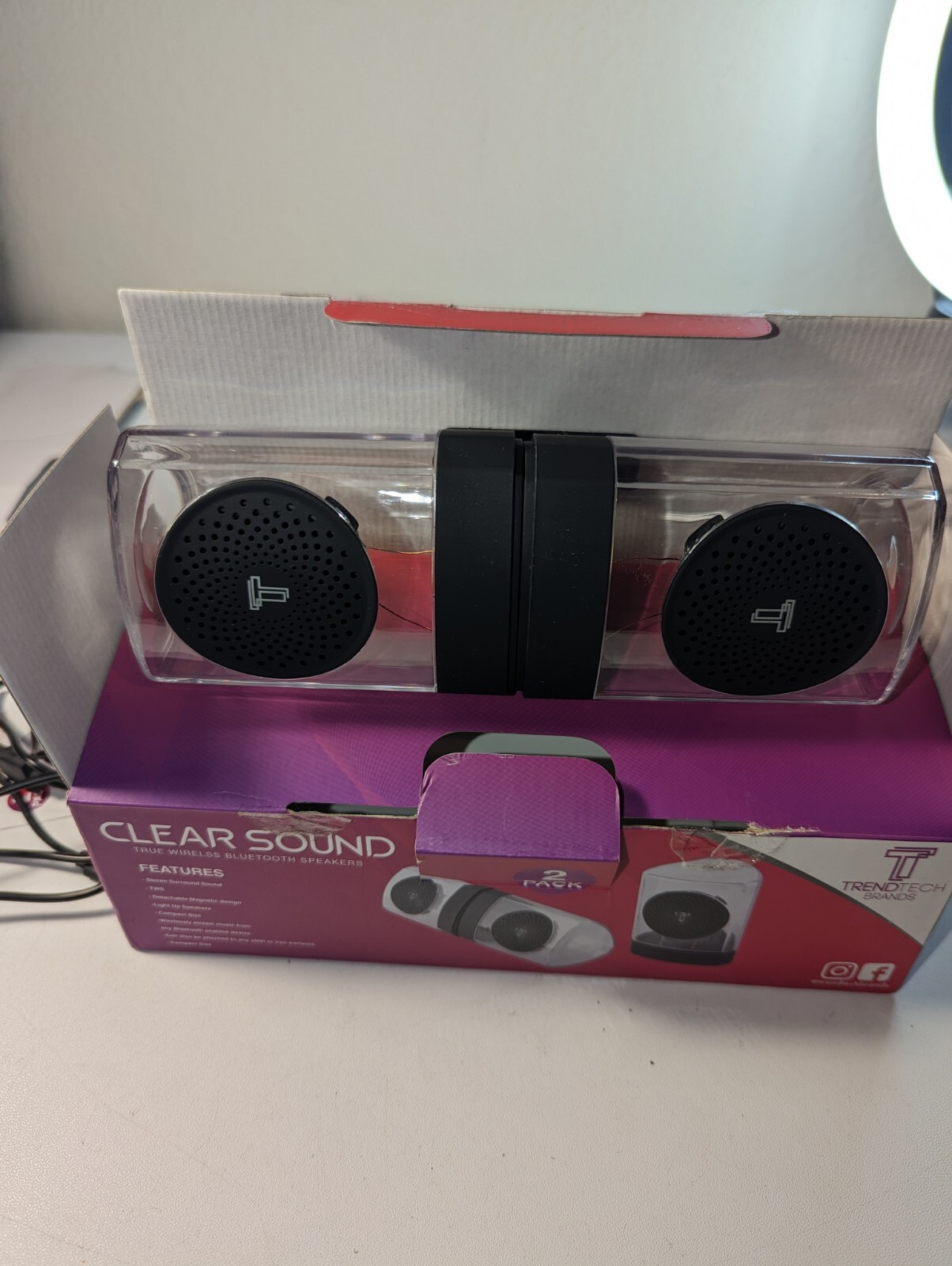 Clear Sounds Acrylic Bluetooth Speaker