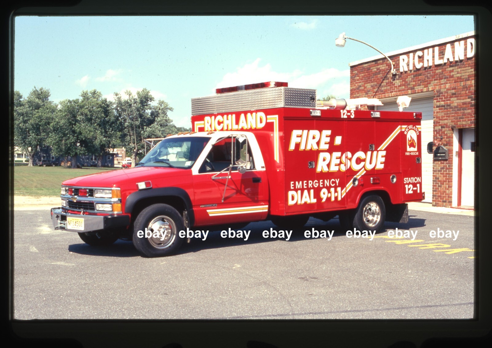 Richland NJ 1997 Chevrolet rescue Fire Apparatus Slide