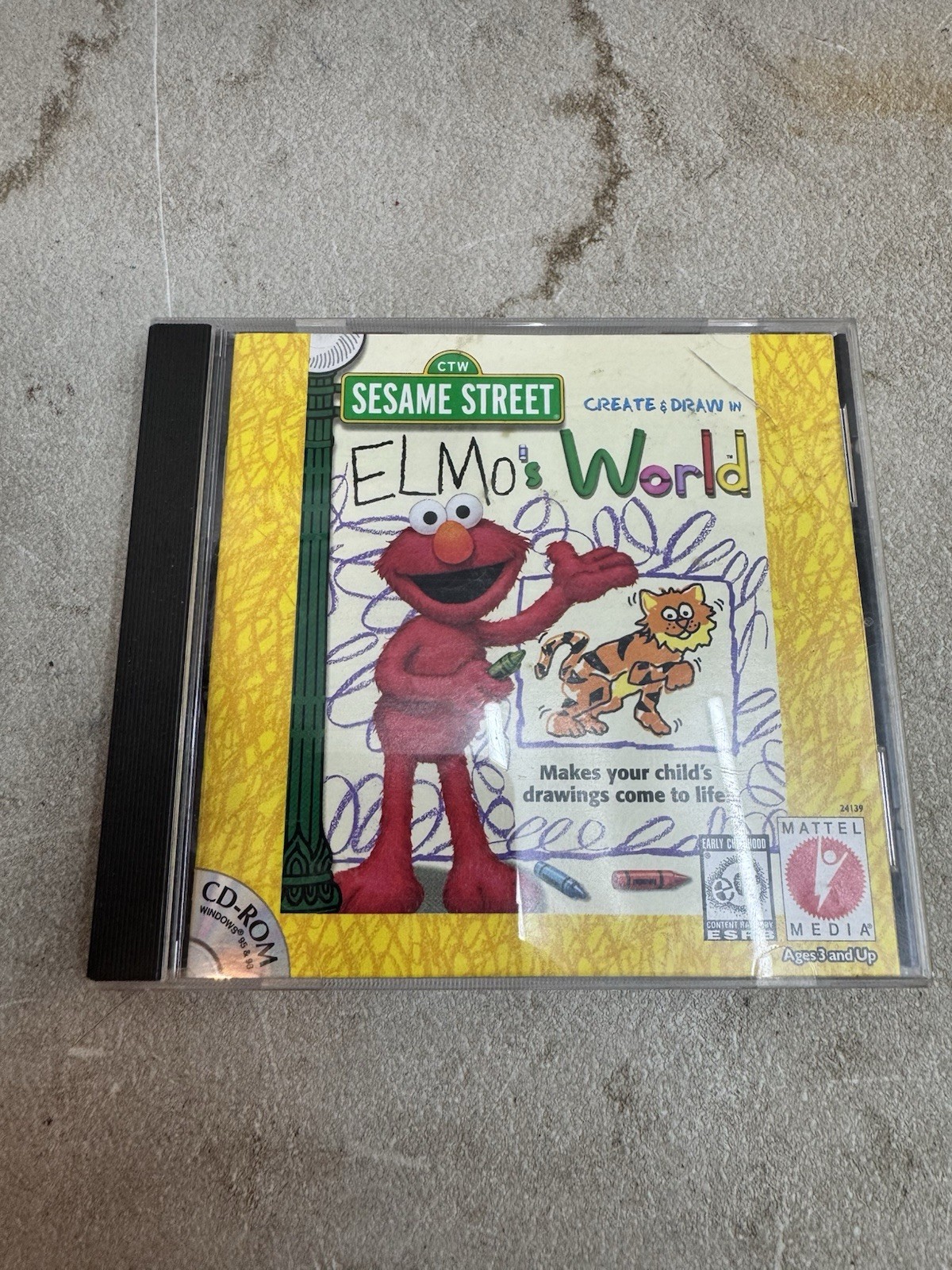 Mattel Media Sesame Street Elmo's World Create & Draw CD-ROM Software