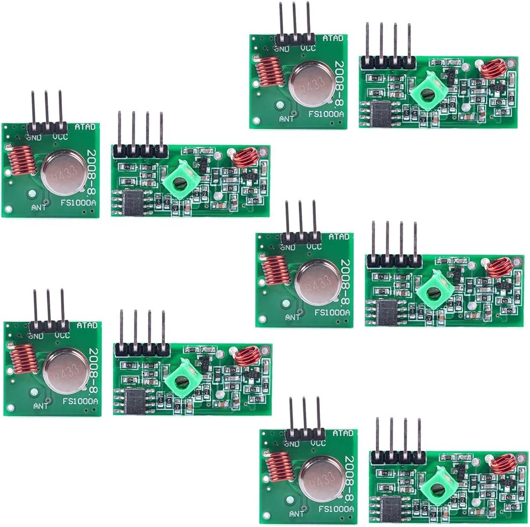 5 Sets 433M Transmitter + Receiver Kit High Frequency Super Regenerative Transce
