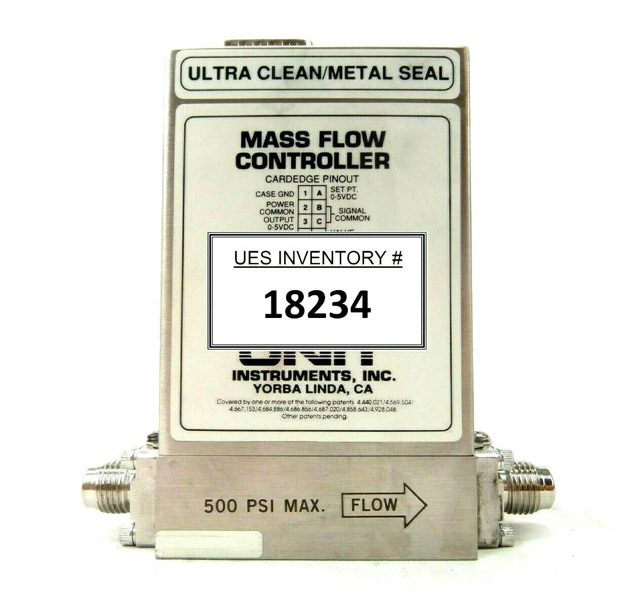UNIT Instruments UFC-8160 Mass Flow Controller MFC 200 SCCM BCl3 Working Spare