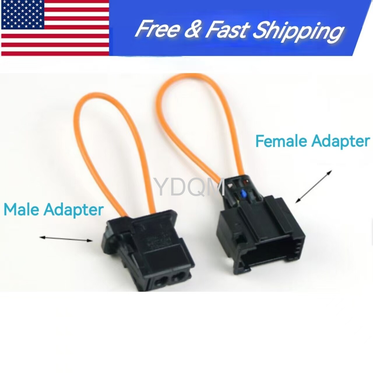 MOST System Diagnostic Kit Fiber Optic Loop Bypass Male & Female Plug Φ1.0 s