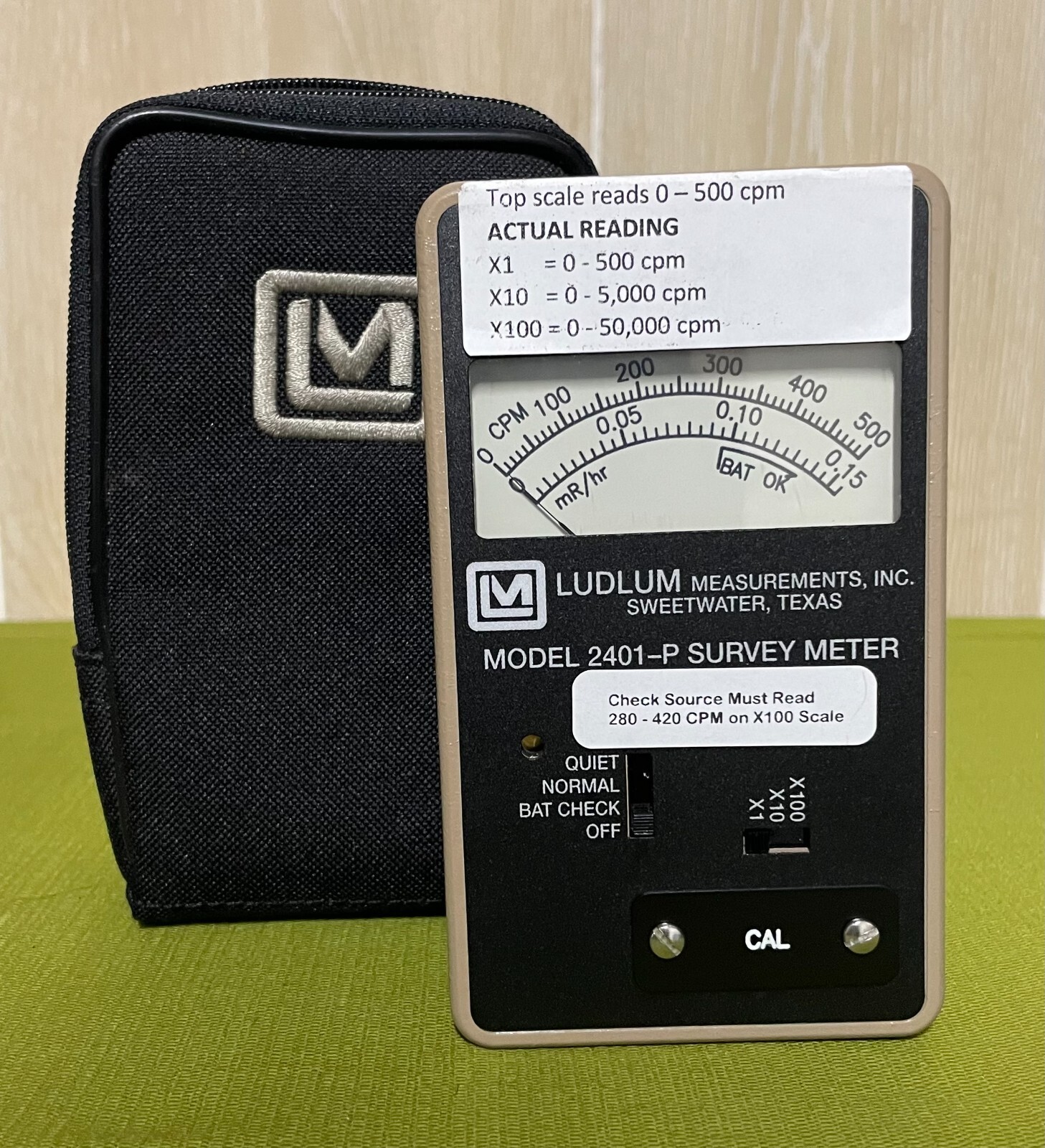 Ludlum Model 2401-P Handheld Pocket Survey Meter