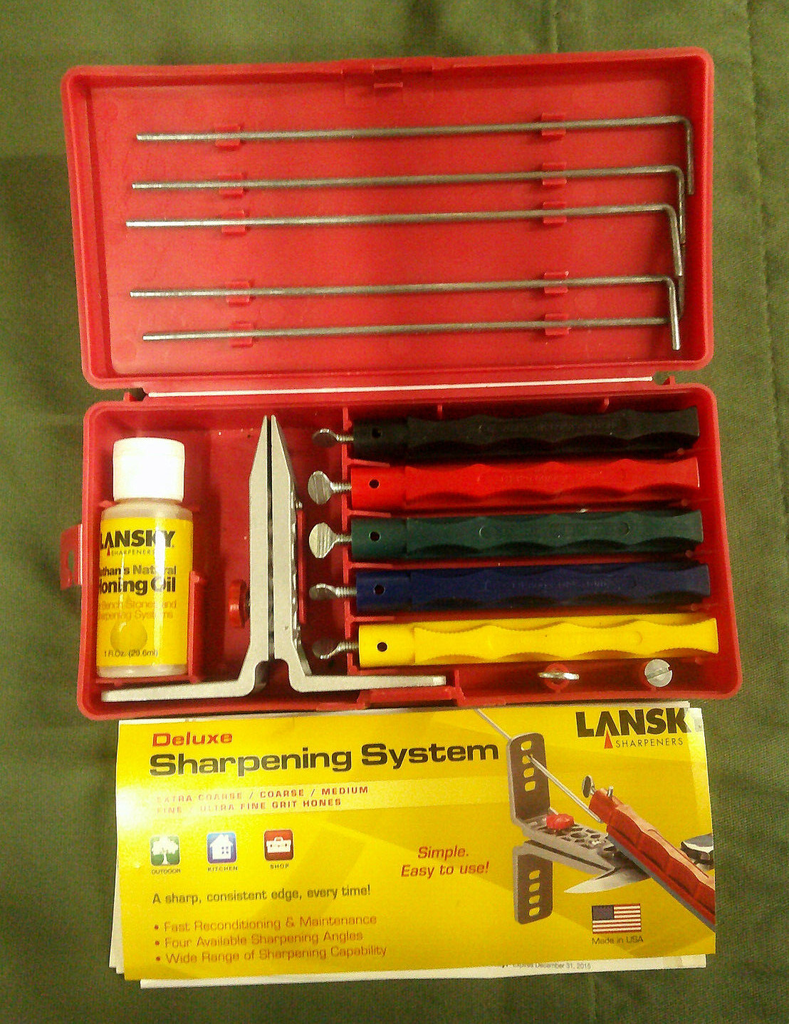 Lansky Deluxe 5-Stone Sharpening System