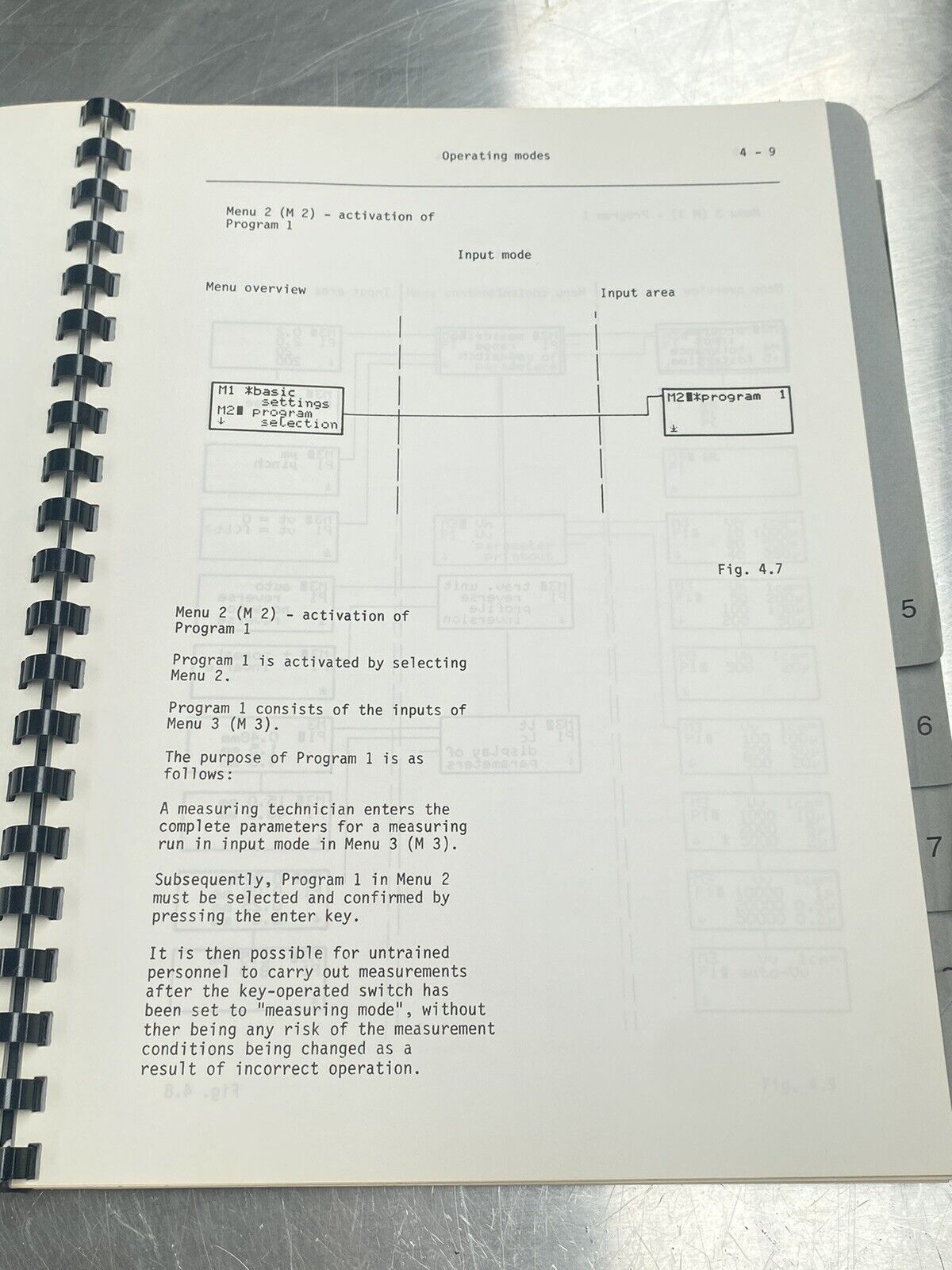 Hommel-tester T 2000 - Users Manual /Instructions Book