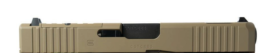Glock 45 9mm - MOS - Optic Ready Ported FDE Slide, Barrel, Spring G45 Gen V G19x