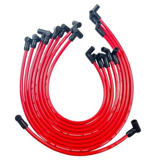 10mm High Performance Spark Plug Wire Set Compatible with Chevy SBC BBC 305
