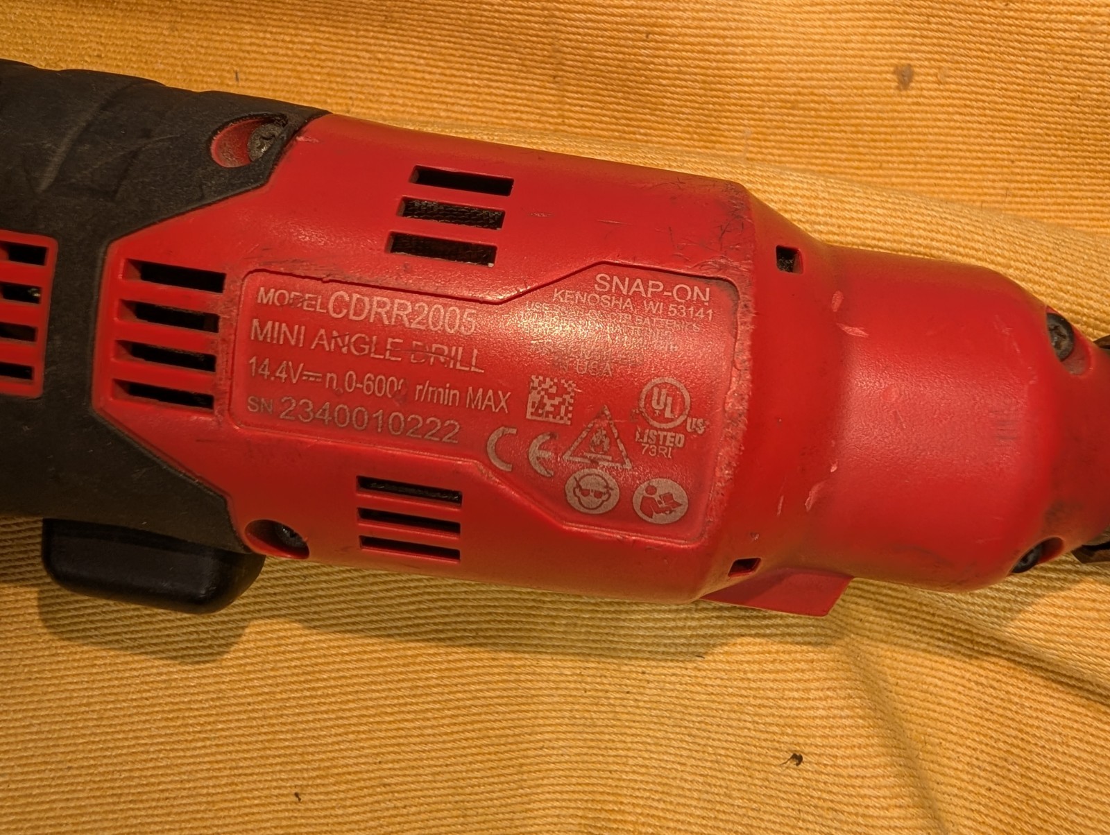 CDRR2005 Series 14.4 V MicroLithium Cordless Right Angle Mini Drill