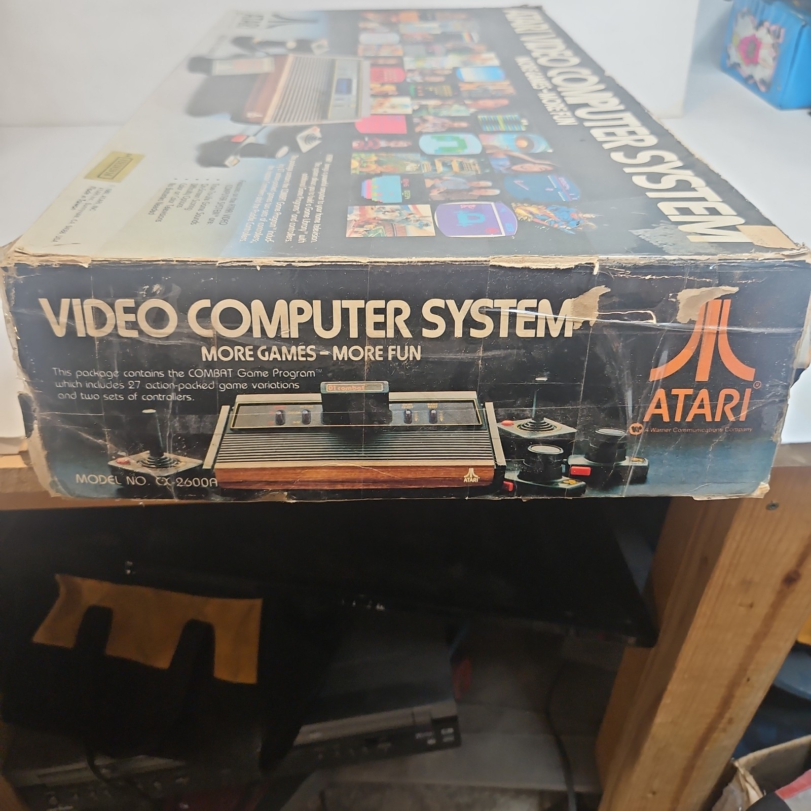 Atari 2600 Console, two sticks, two paddles. With Box. UNTESTED. Model CX-2600A