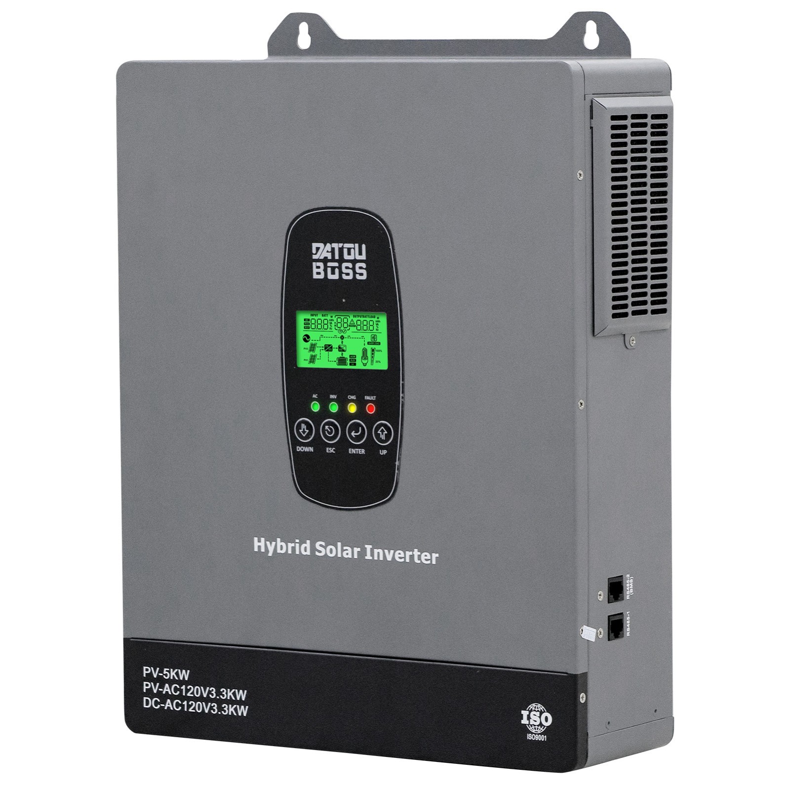 24V 3300W Hybrid Solar Inverter MPPT Pure Sine Wave Charge Controller 110V/120V
