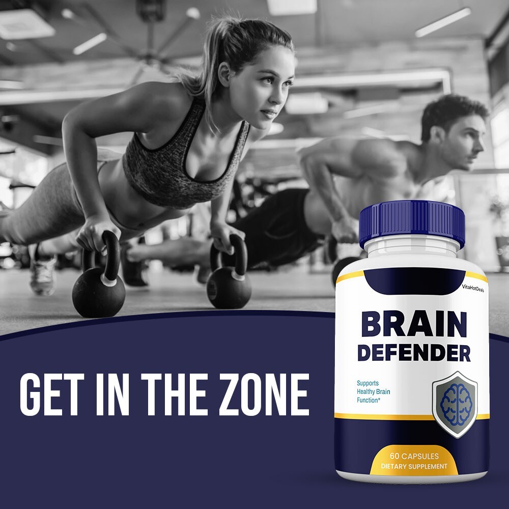 Brain Defender Capsules, Maximum Strength Pills Cognitive and Brain (1 Pack)