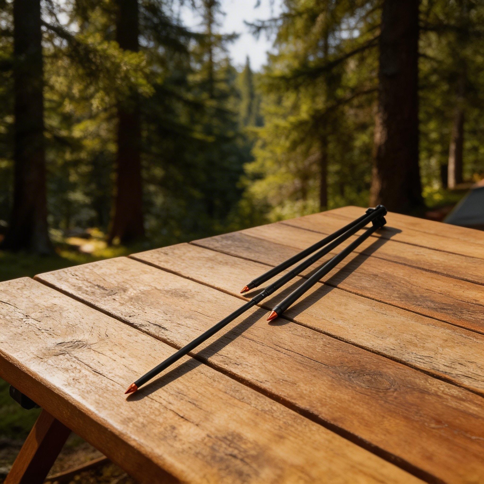 Portable Camping Tripod for For cooking with Height Adjustment and Stable Base