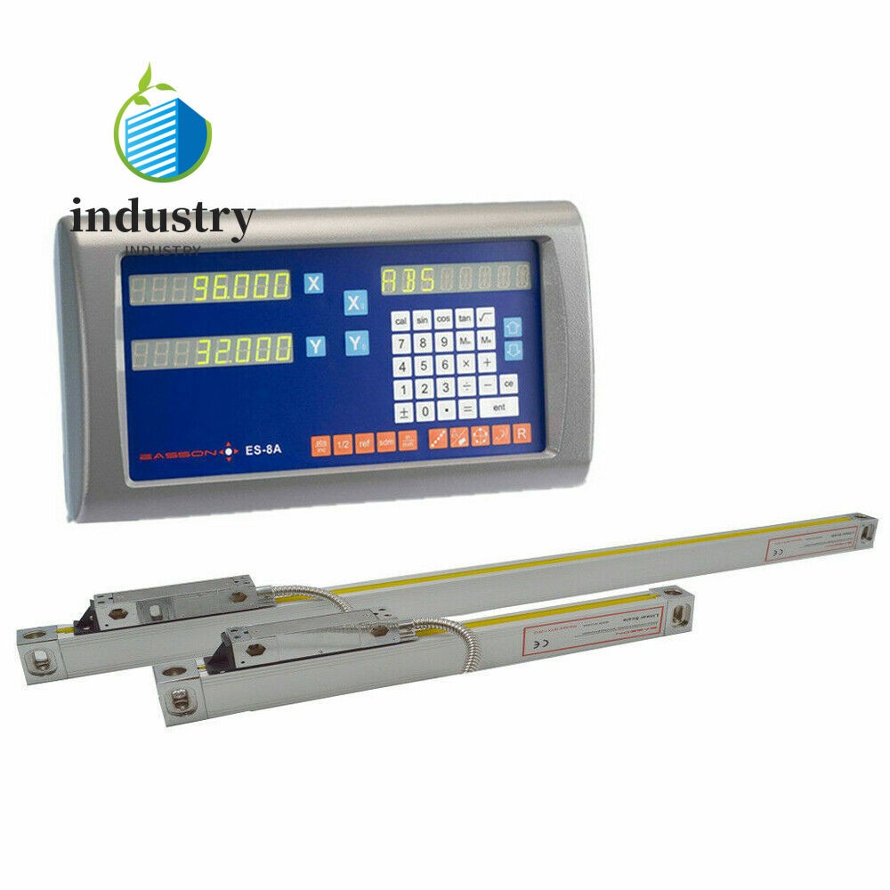 EASSON ES-8A 2-Axis Digital Readout DRO with 2pcs Linear Scales Complete DRO Kit