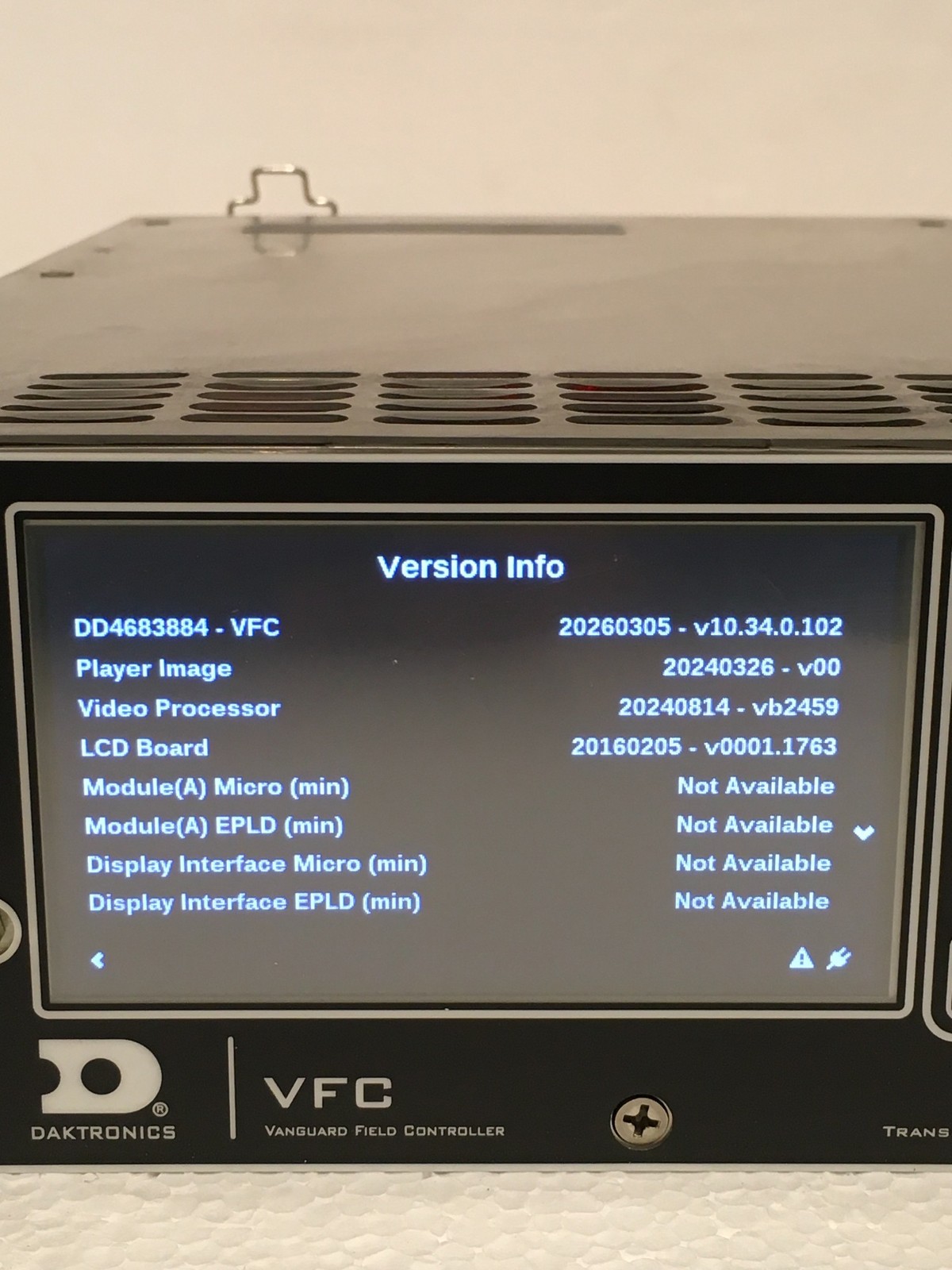 Daktronics S-1241 16-Button Vanguard Field Controller VFC WORKING FREE SHIP QTY