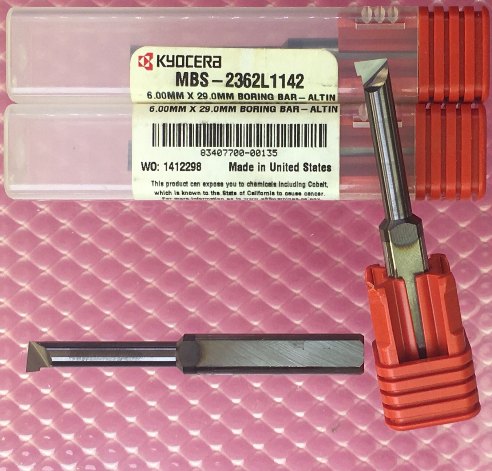 KYOCERA  MBS-2362L1142 Carbide R.H. Boring Bar; 8mm Shank; ALTiN🎯Machinist