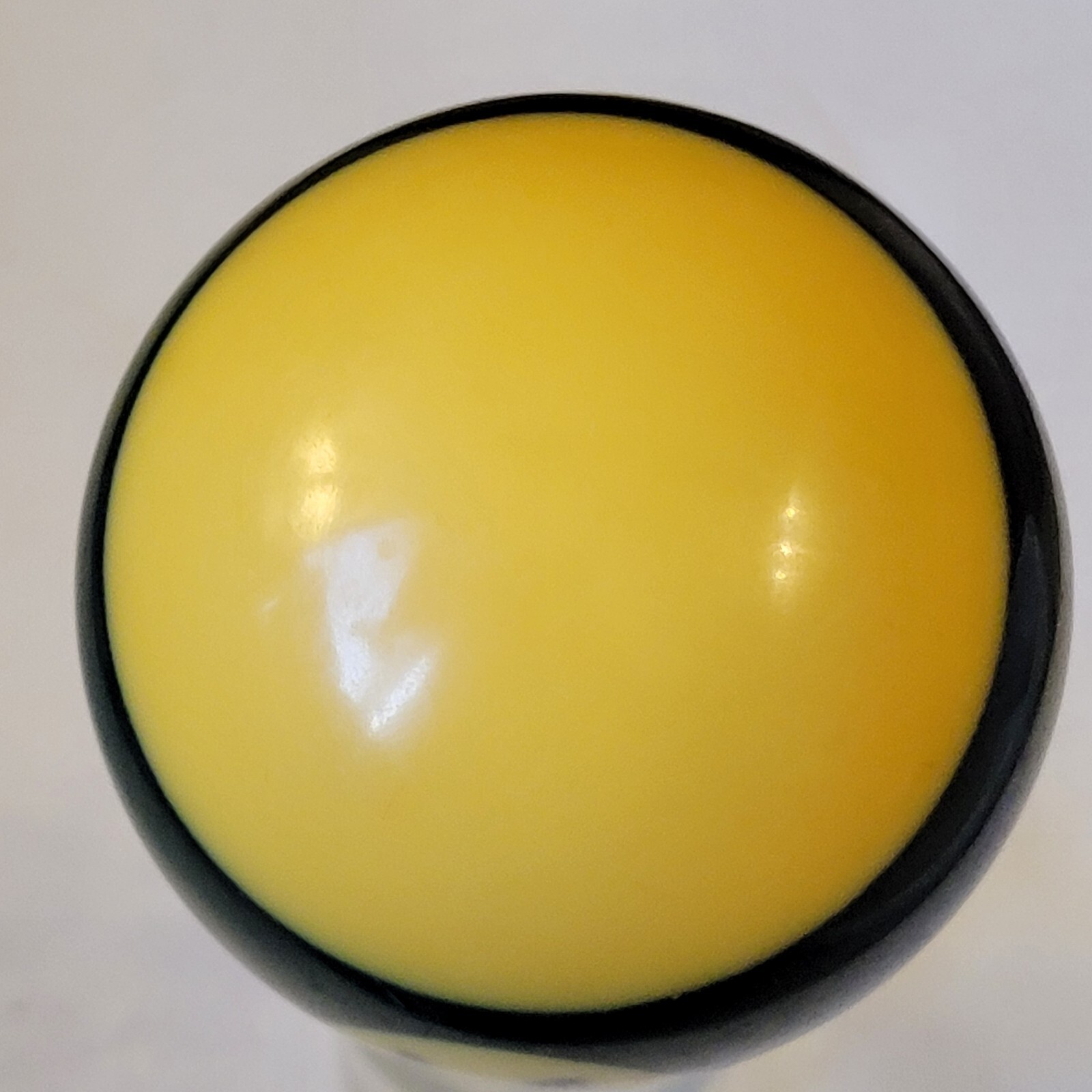 Vintage Number 14 Green Striped Replacement Pool Ball Yellowed