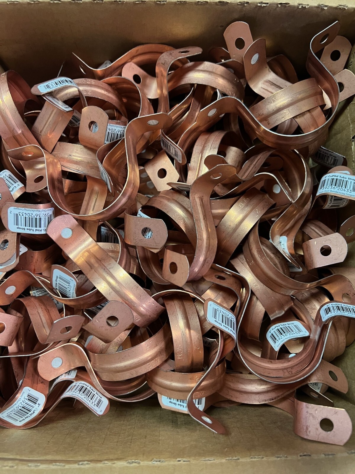 Box of 100 - Sioux Chief 501-7PK 2-Hole Tube Strap, 2 in