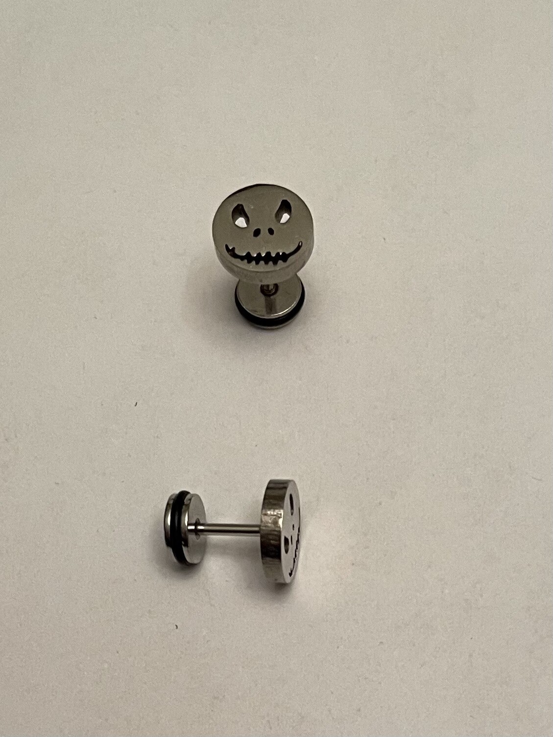 Stainless Steel Jack Skellington Stud Earrings