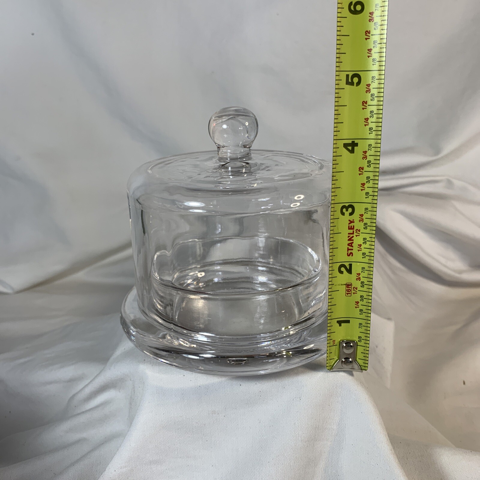 Clear ~ Round Covered Dish 3.5" Tall ~ CH-8950