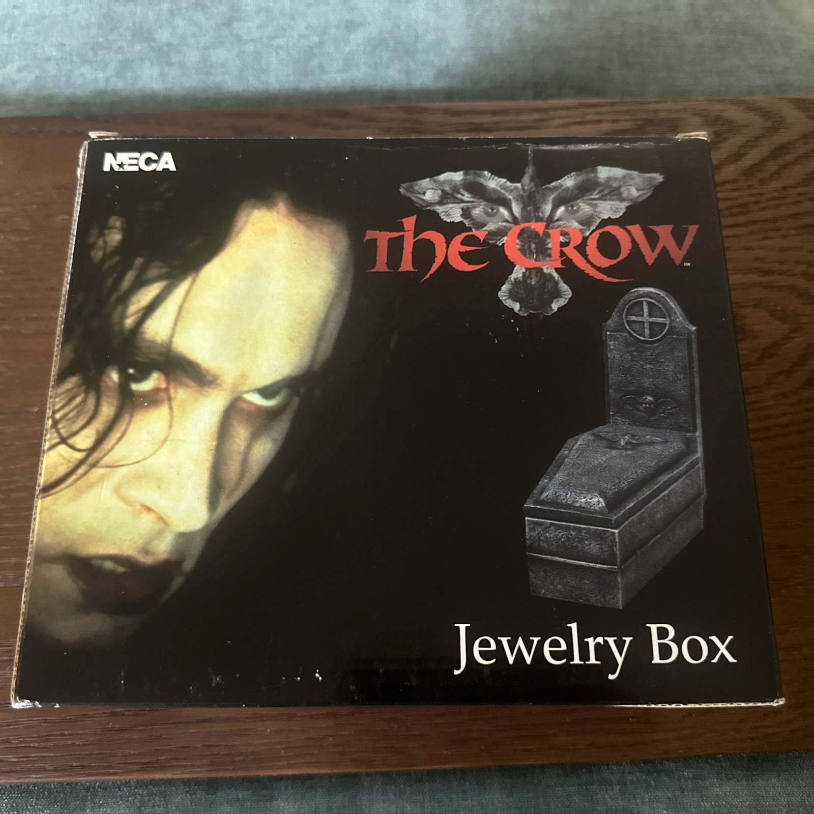 Rare Vintage The Crow Jewelry Trinket Box Eric Draven Coffin (Neca 2002) NIB