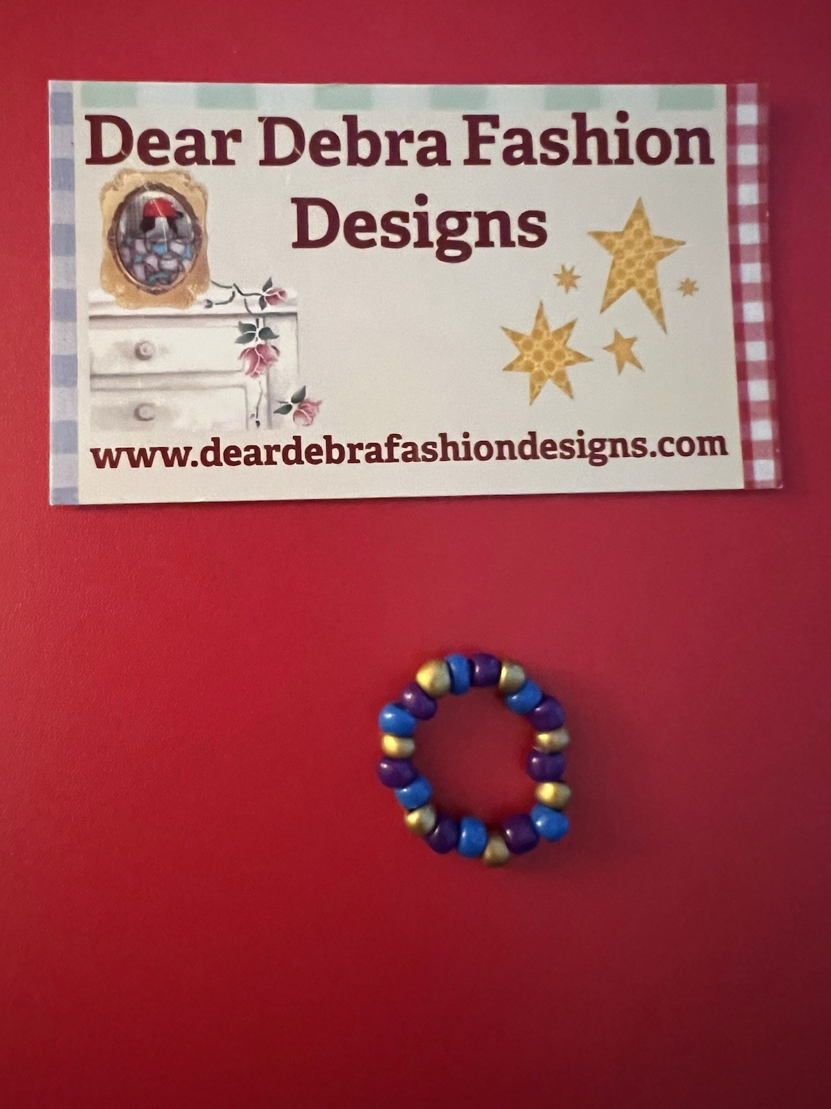 Beaded Ring One Size Fits All