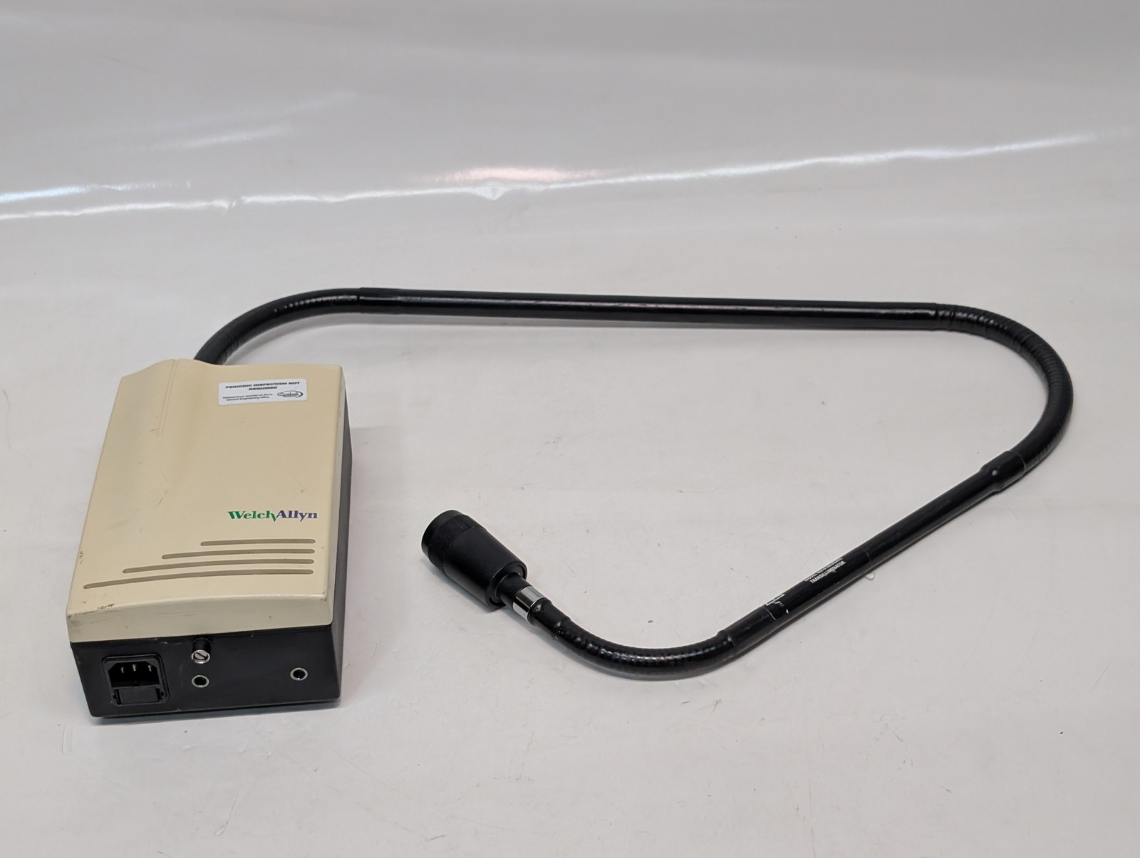 Welch Allyn 48740 fiber optic light source w/ gooseneck light pipe as shown