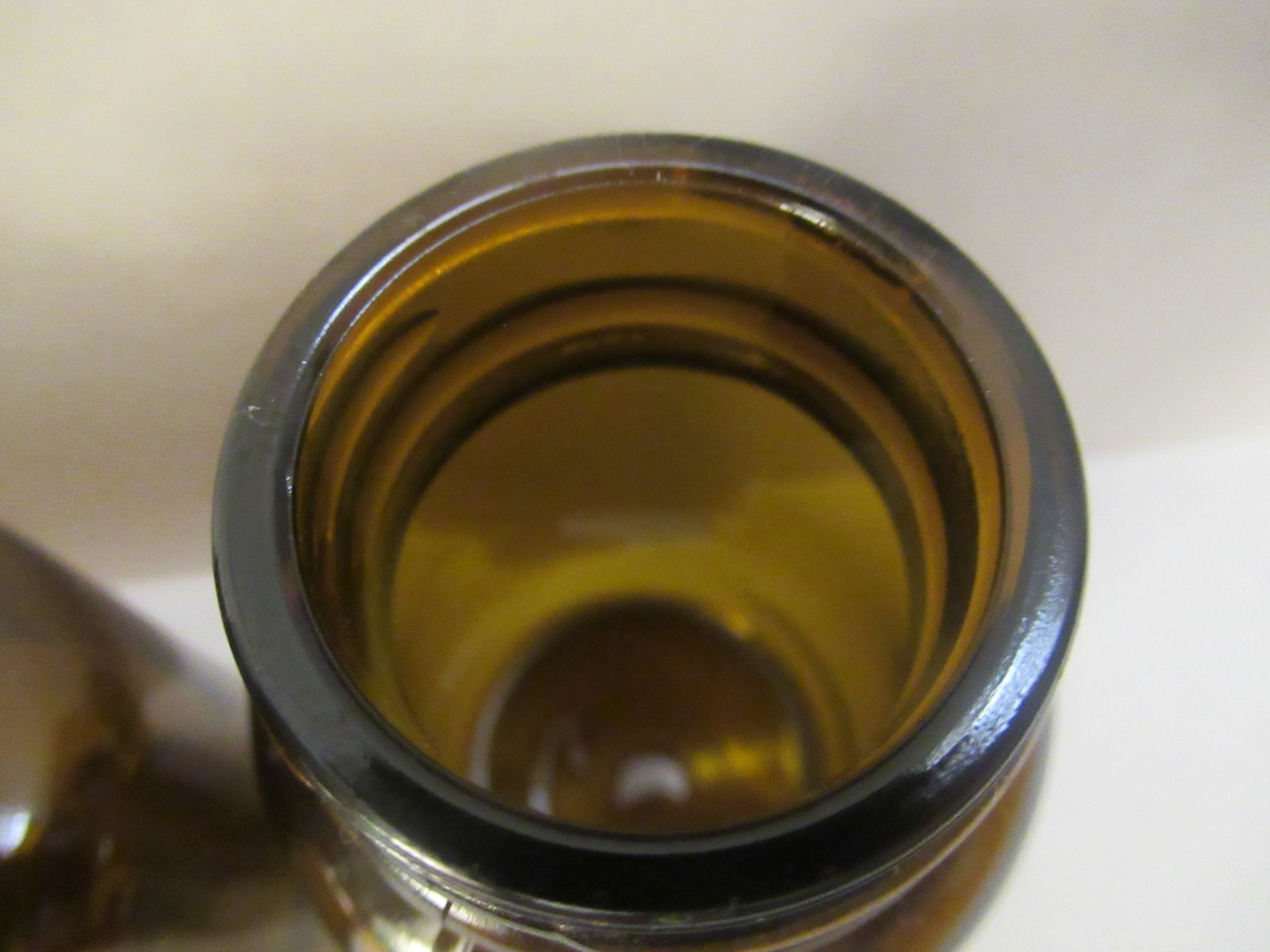 Brown Glass Jars for DIY Projects, Decoupage, Crafting (3-Set)