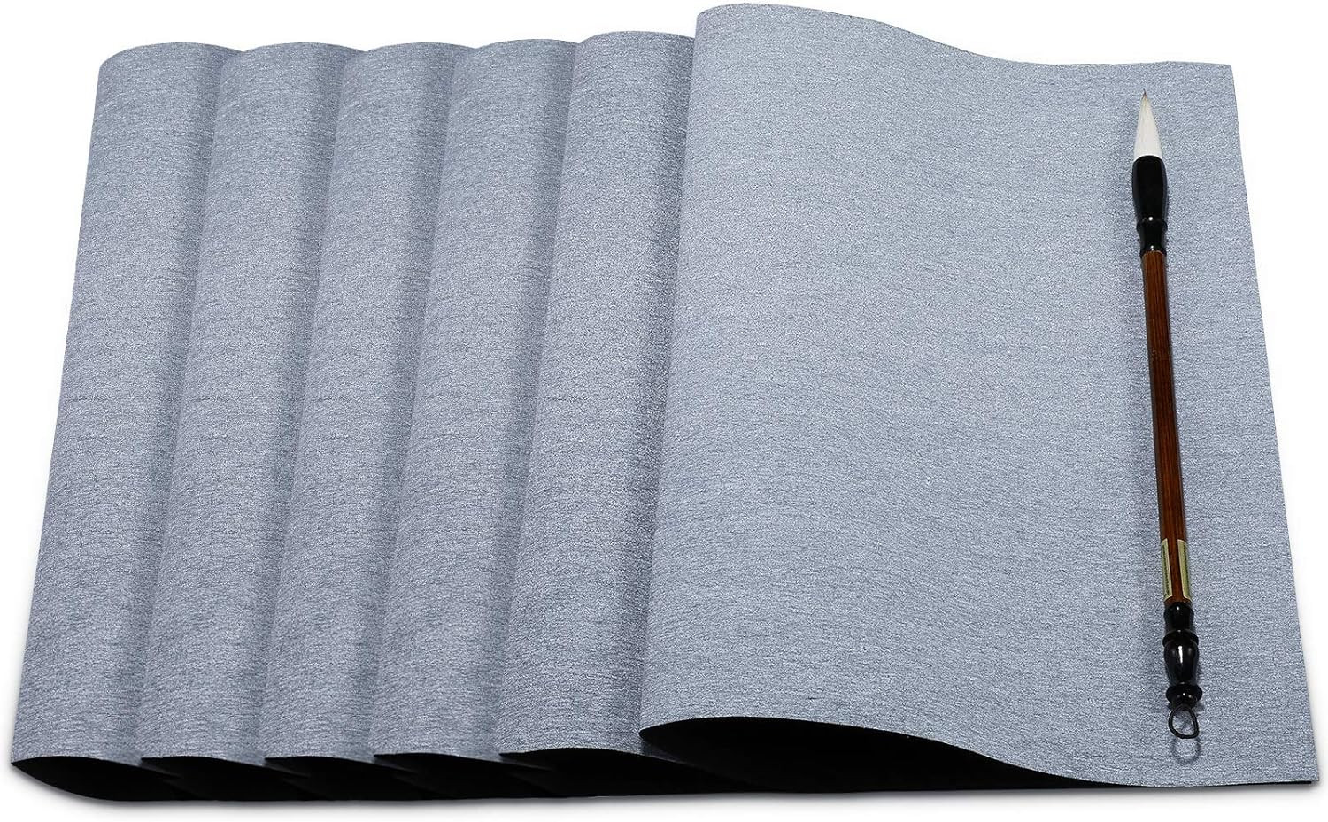 6 Pieces Water Drawing Writing Cloth Reusable Water Paper Chinese Calligraphy Ma