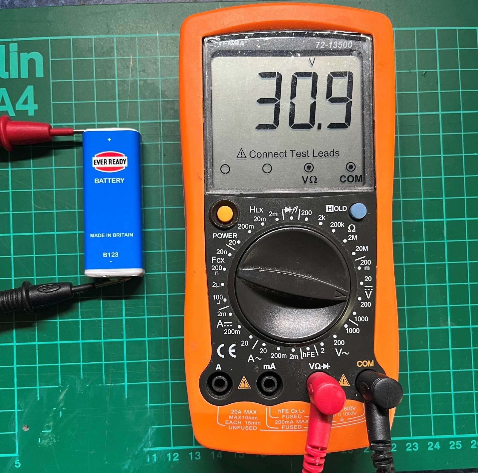 Refillable 30v B123 Battery Adapter for test equipment (BLR123)