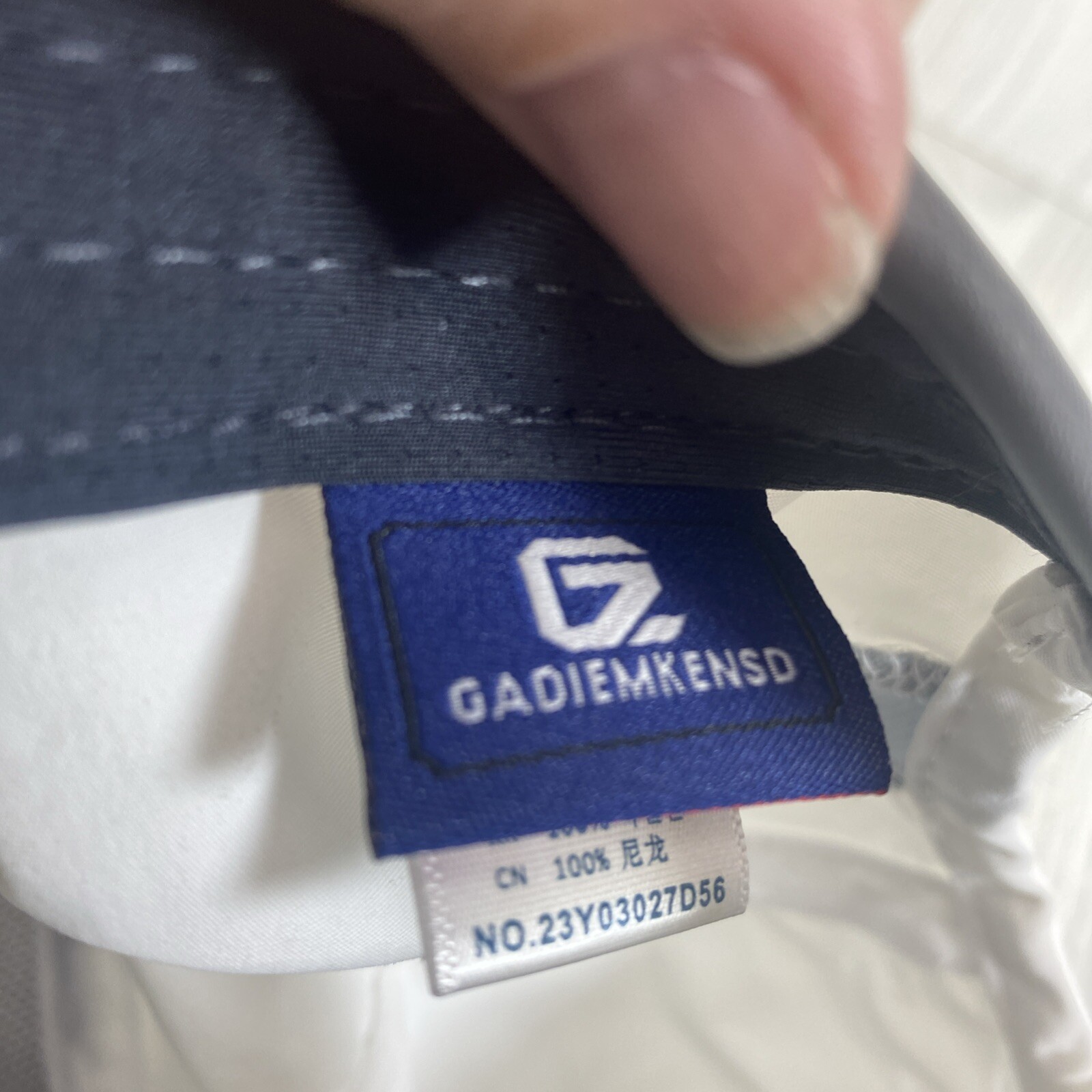 GADIEMKENSD Reflective Folding Outdoor Hat Unstructured Adjustable White Cap