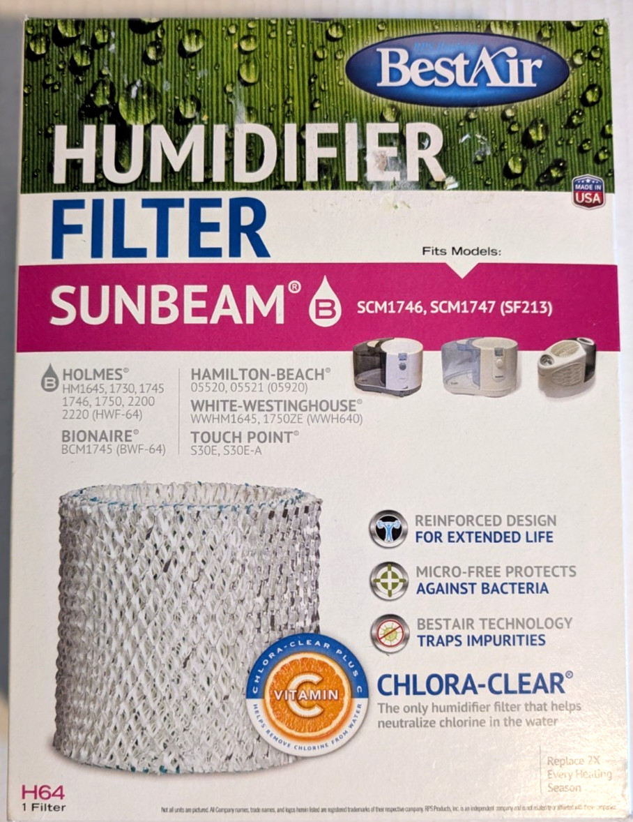 Holmes H64 Cool Mist Humidifier Wick Filter- New