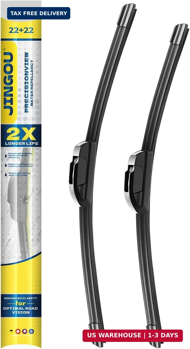22" + 22" Front Windshield Wiper Blades Compatible with Ford F Series 2023-2012