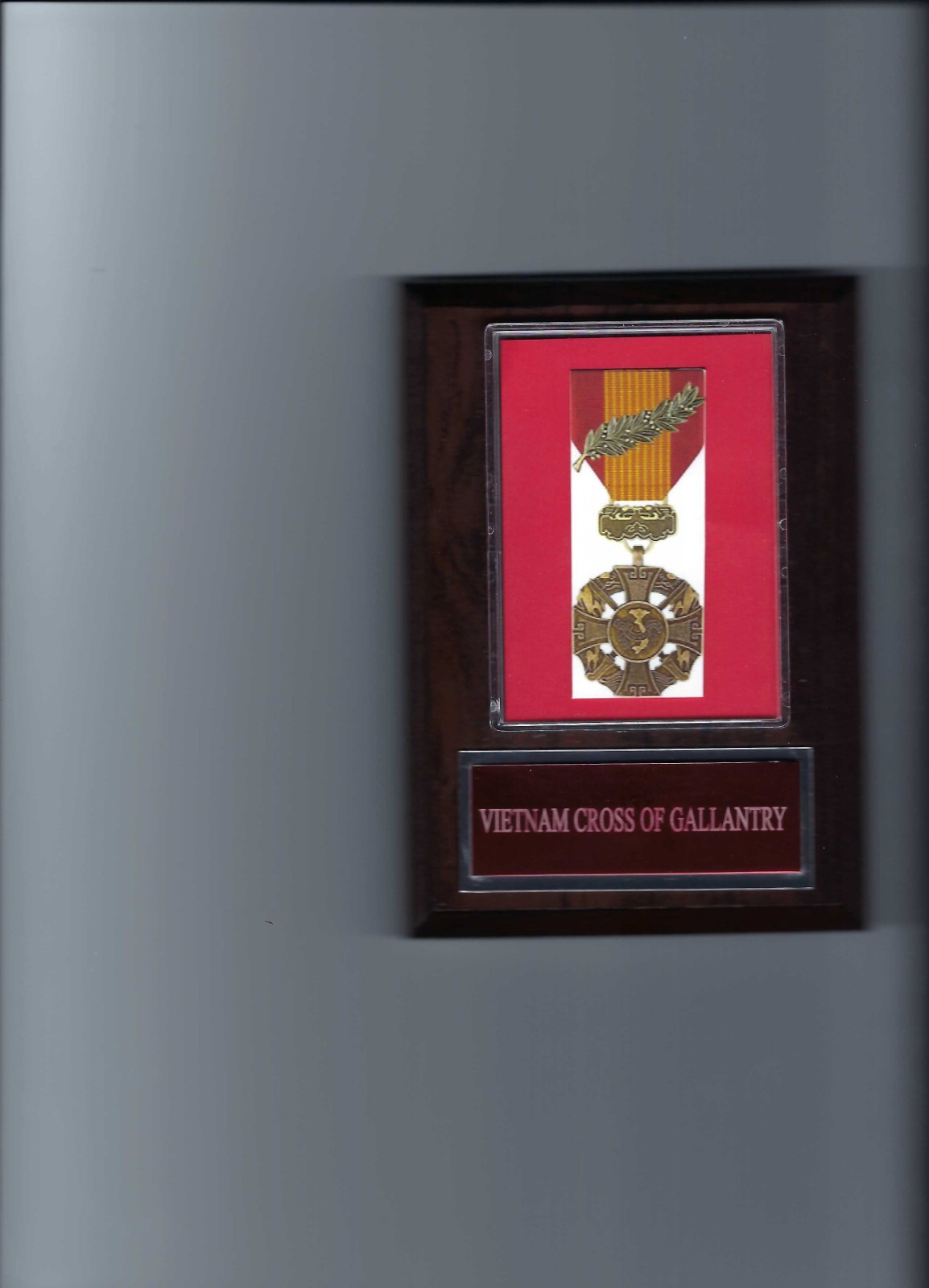 VIETNAM CROSS OF GALLANTRY PHOTO PLAQUE MILITARY US USA AWARD