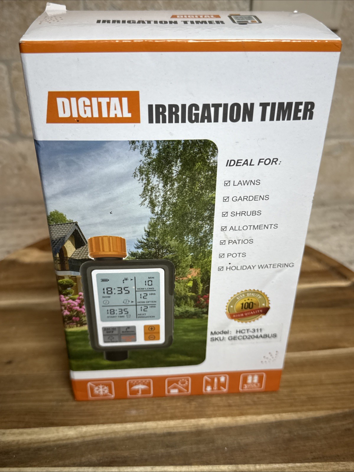 Digital Irrigation Timer HCT-311 Patios Lawn & Gardens NEW