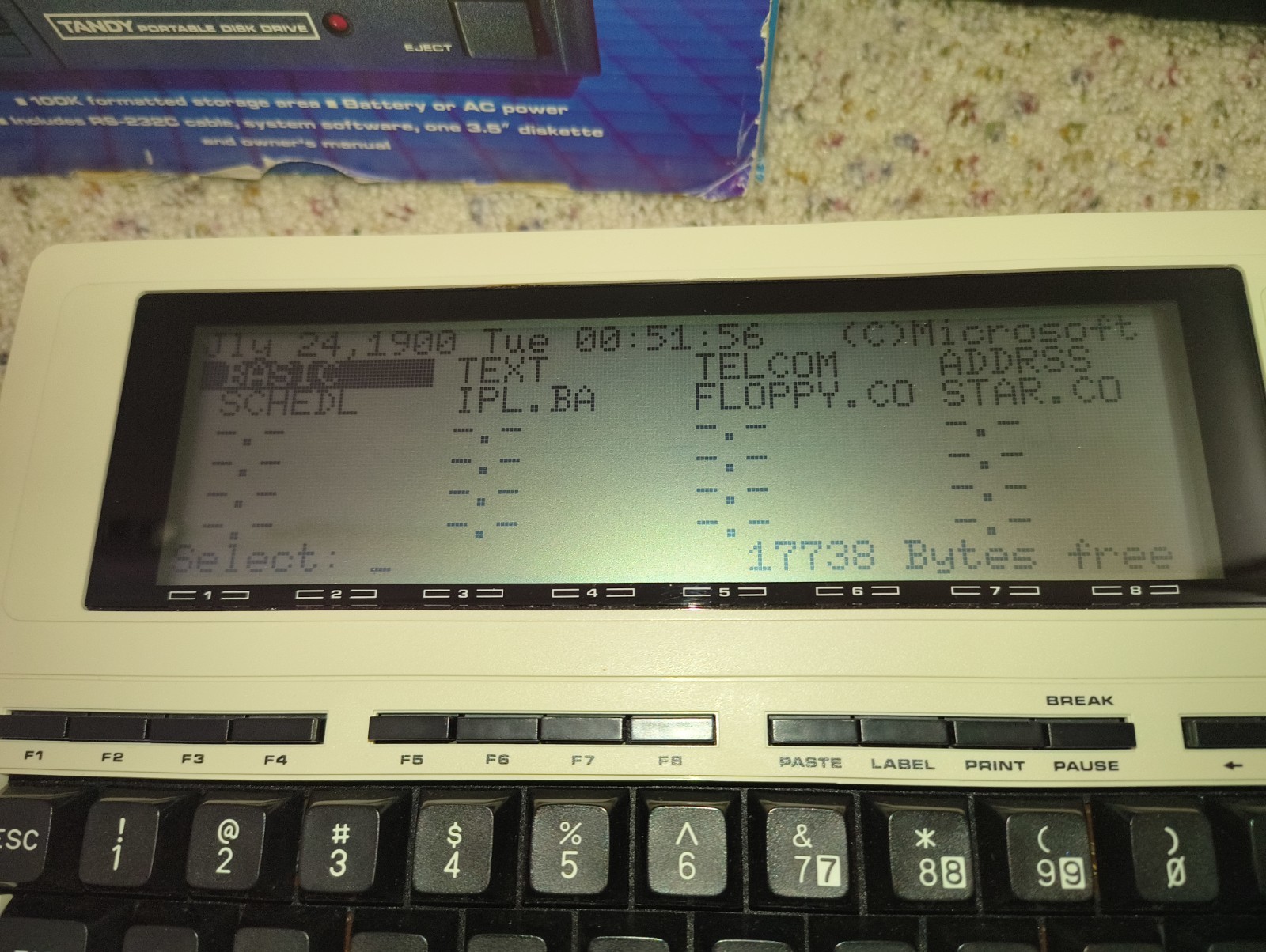 Nice TRS-80 Model 100 Bundle - TESTED -Disk Drive New Belt! Many Extras