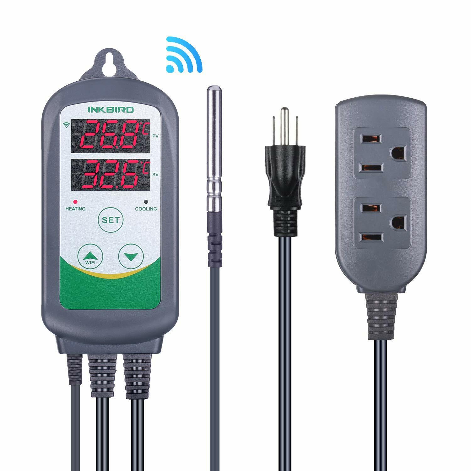 Inkbird Digital WiFi Thermostats ITC-308 Humidity Controller Humidifier IHC-200