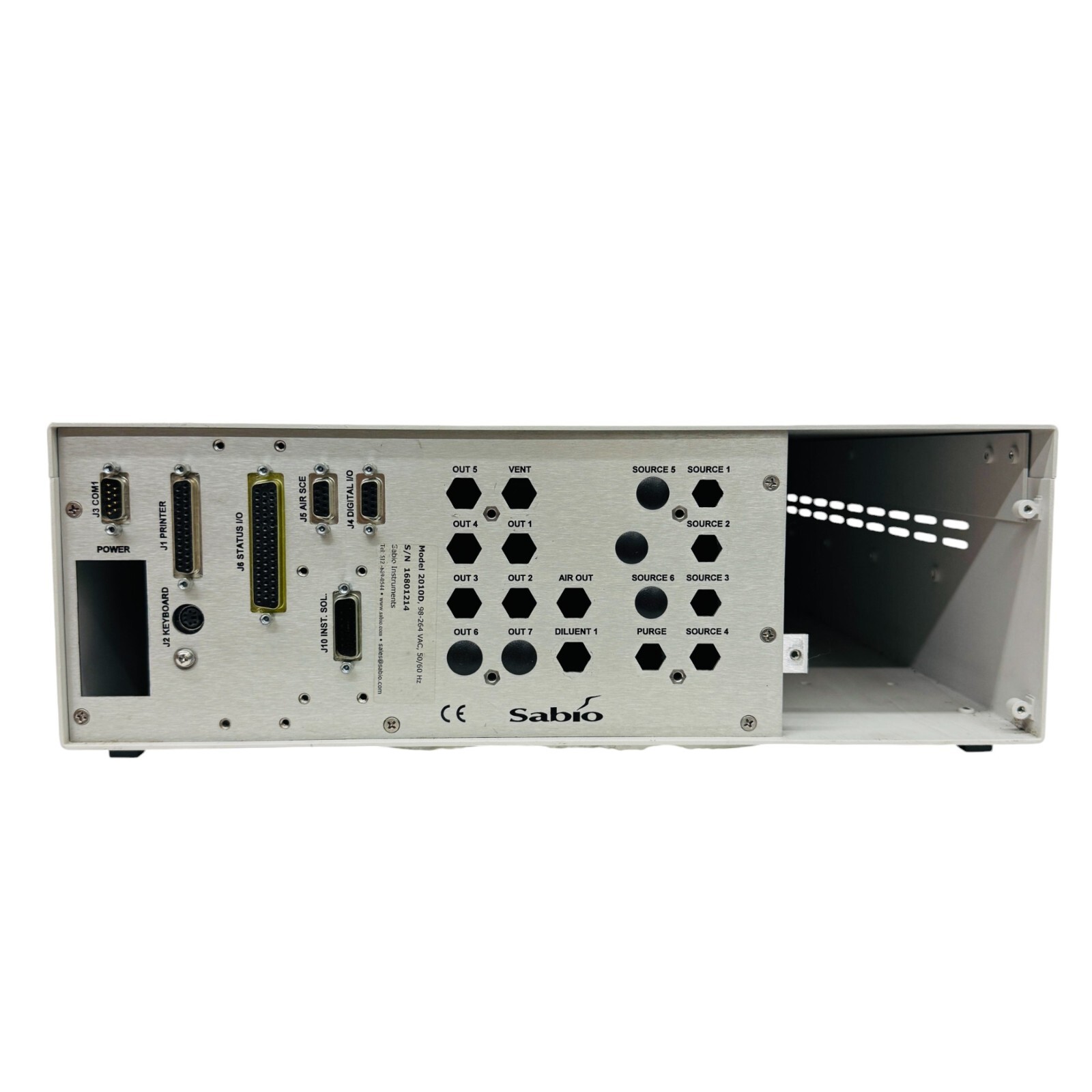 Sabio Instruments Model 2010D Gas Dilution Calibrator 2010