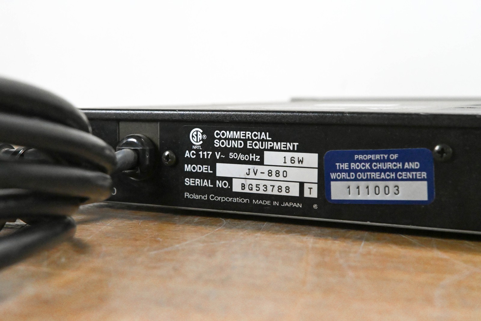 Roland JV-880 Multi Timbral Synthesizer Module CG011TE