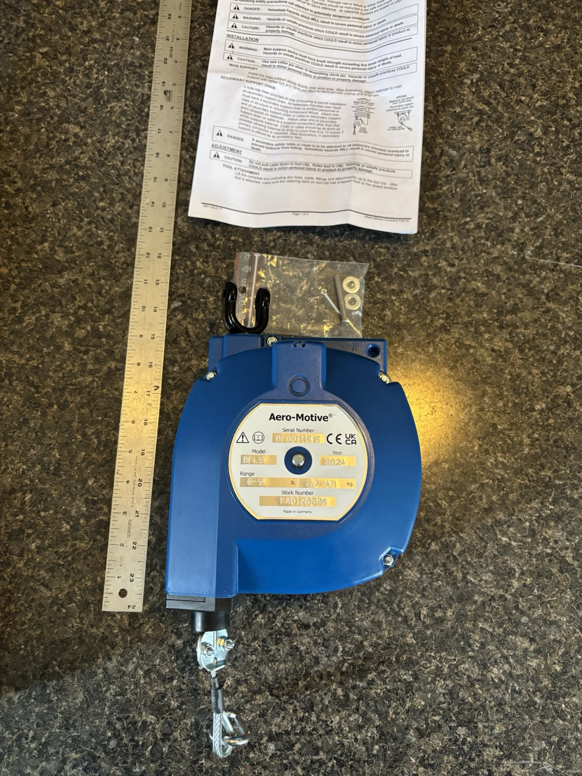 Aero Motive Tool Balancer BFL9