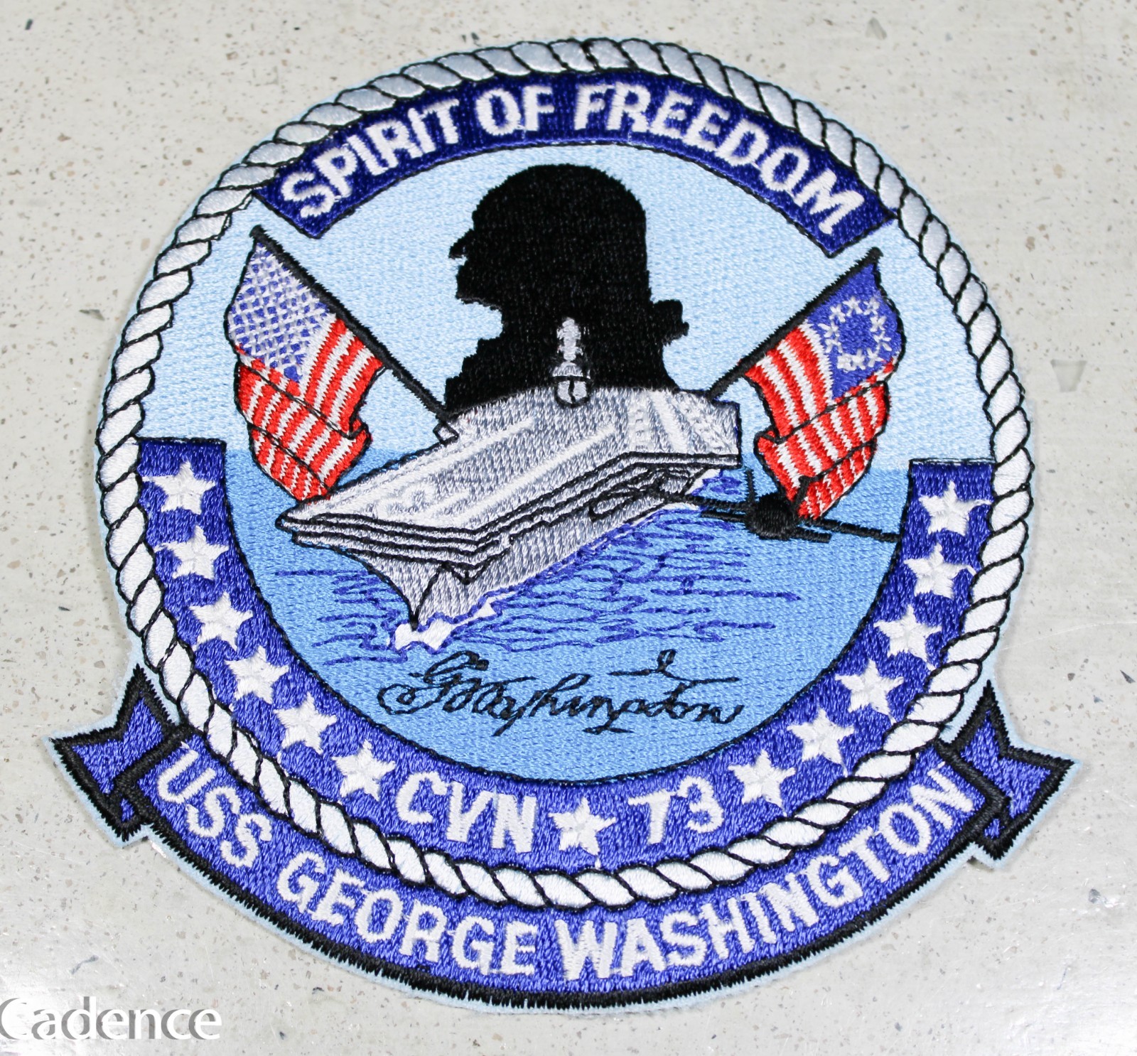 US GWOT Modern USN Navy CVN 73 USS George Washington Carrier Ship Patch B977