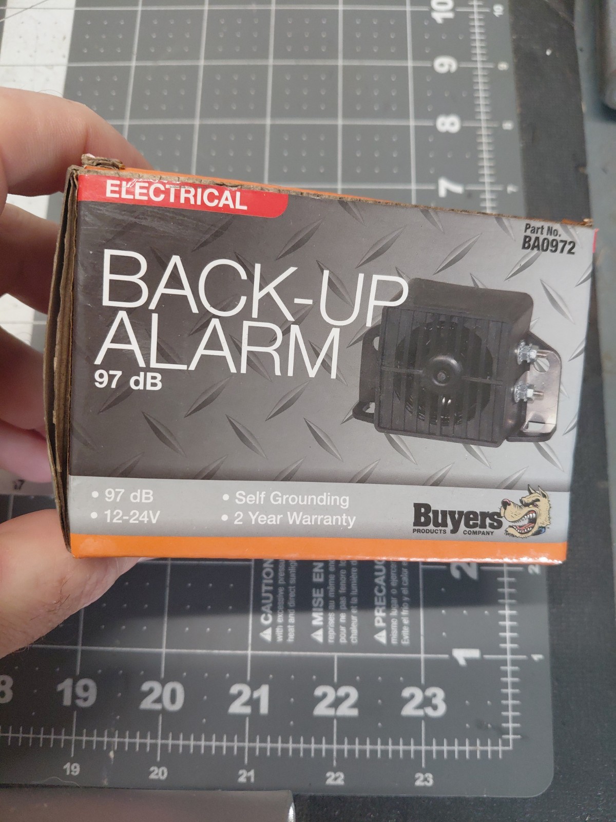 Buyers Model BA0972  Back-Up Alarm 97 dB 12-24V. New