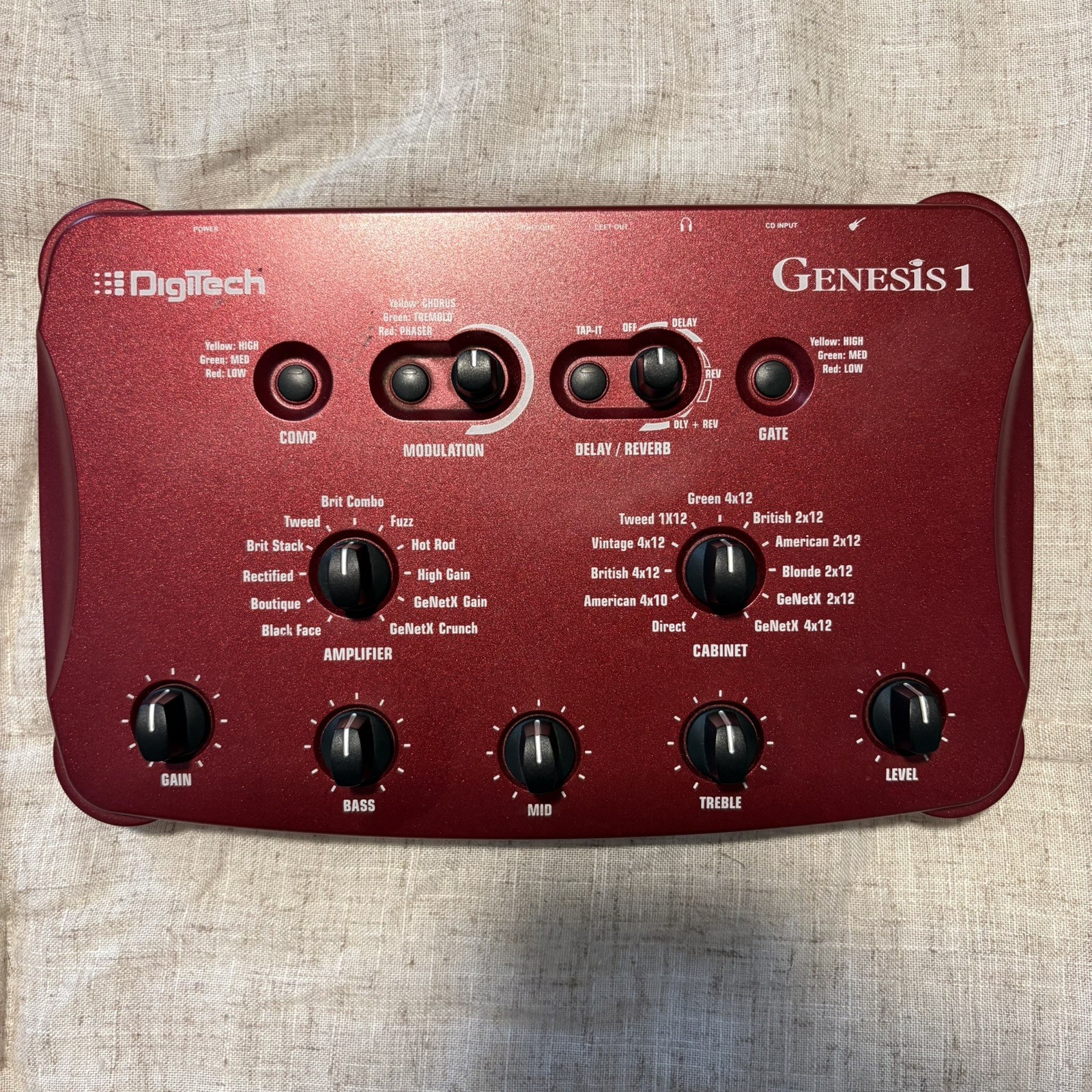 DigiTech Genesis 1 Guitar Preamp / Effects Modelling Device AC adapter included