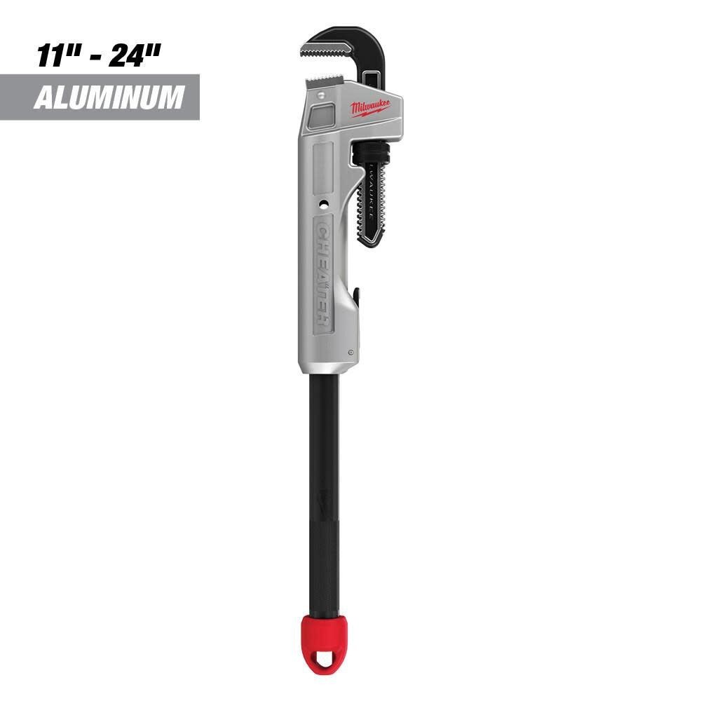 Milwaukee CHEATER Adaptable Pipe Wrench Aluminum