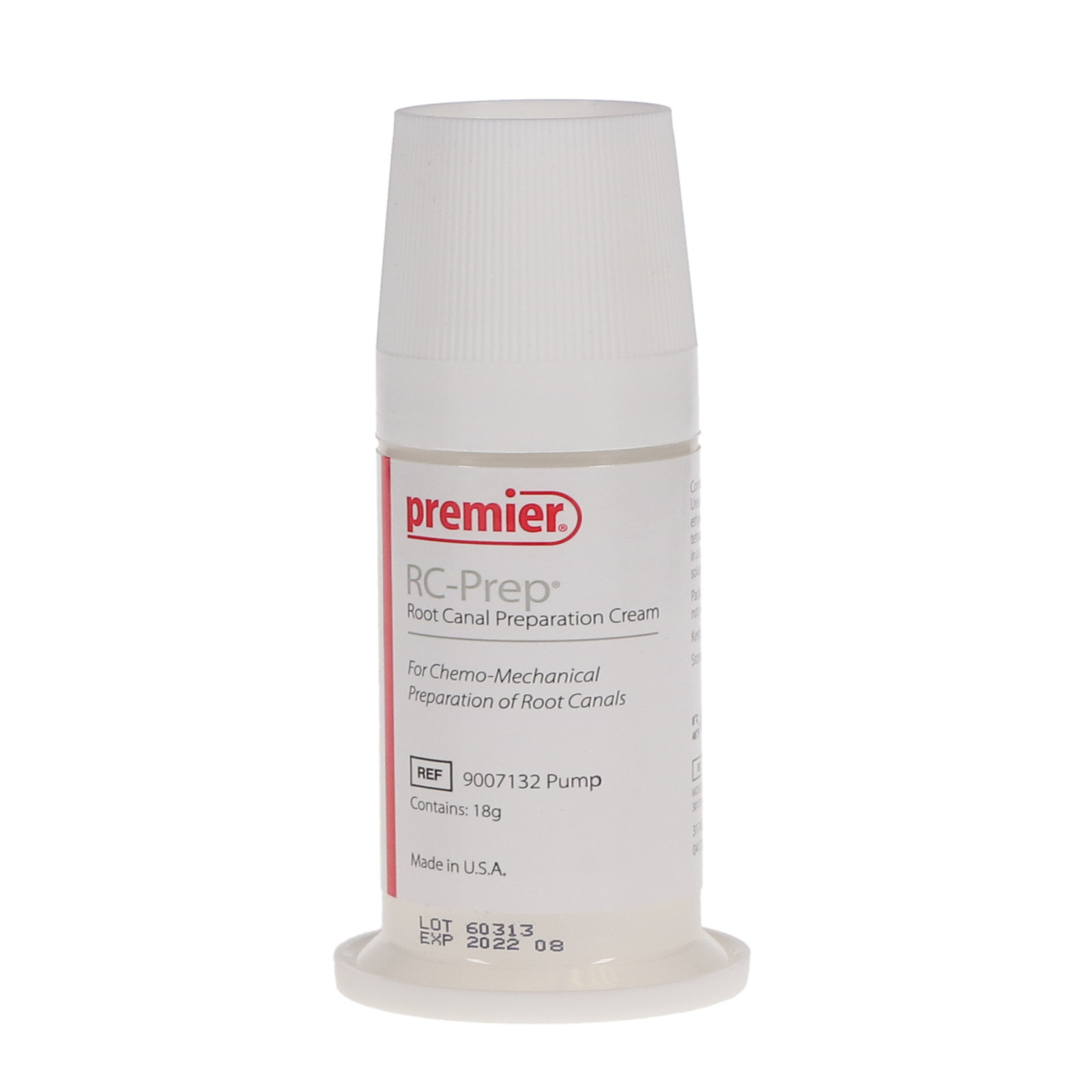 Premier Dental 9007132 RC Prep Root Canal Preparation Cream Pump 18 Gm