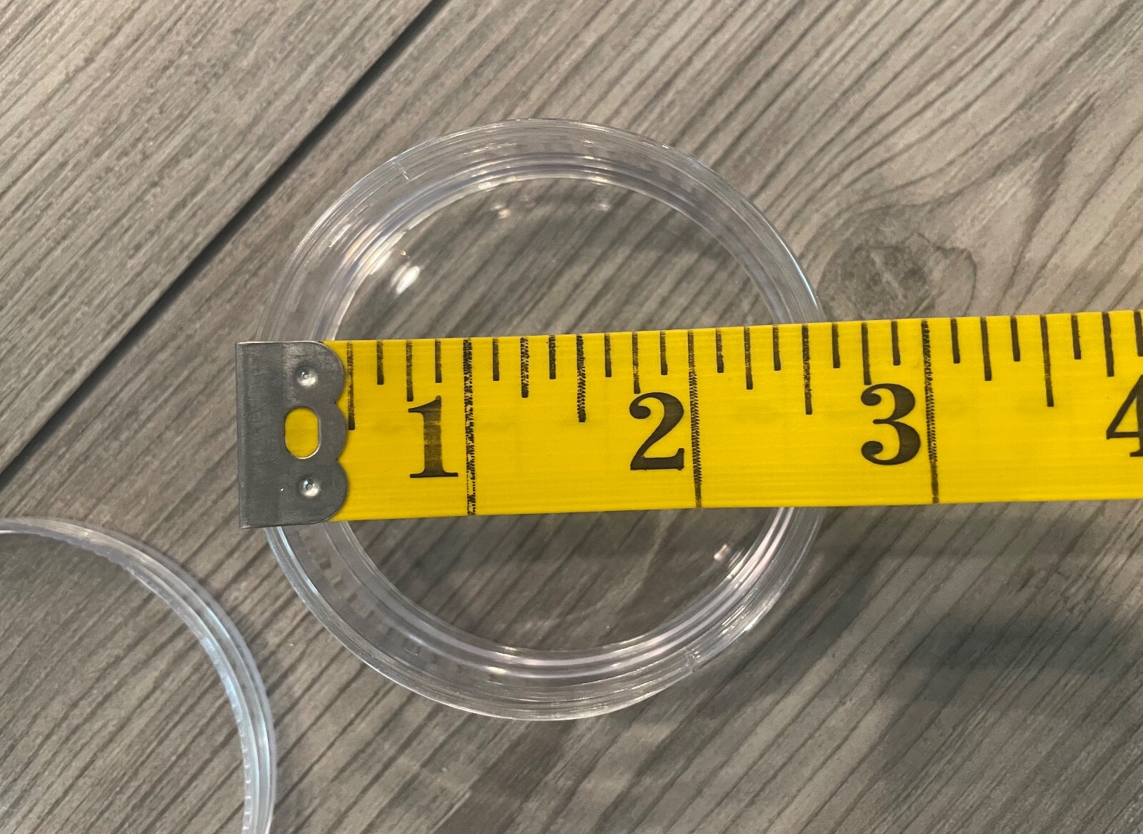 5 Stackable Clear Round Storage Containers for Crafts Beads 2.75" Round