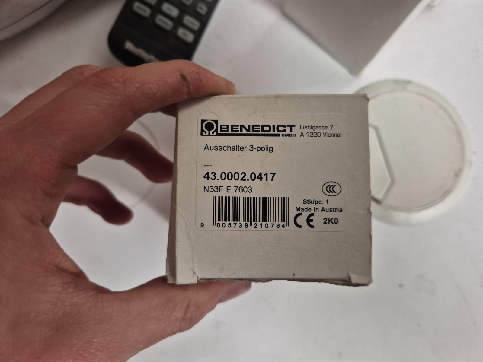 Benedict 3-Pole Off Switch 43.0002.0417 N33F-E Main Switch