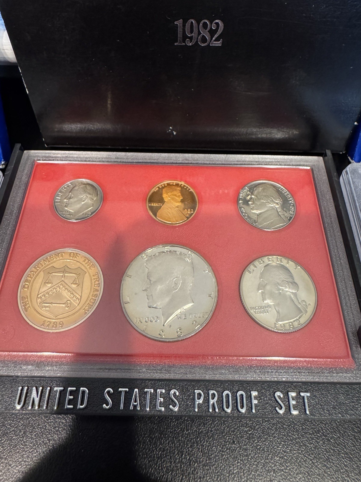 1 1982 & 2 1983 US Proof Set - San Fransoco Mint w/ Envelopes Boxes Cases